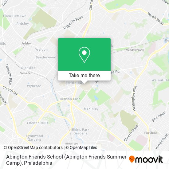 Mapa de Abington Friends School (Abington Friends Summer Camp)
