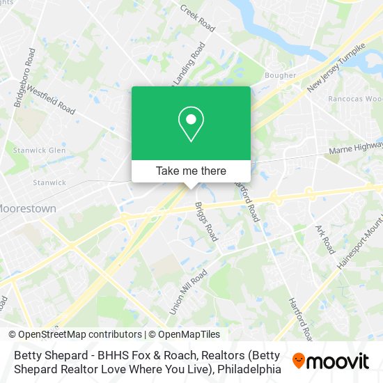 Mapa de Betty Shepard - BHHS Fox & Roach, Realtors (Betty Shepard Realtor Love Where You Live)