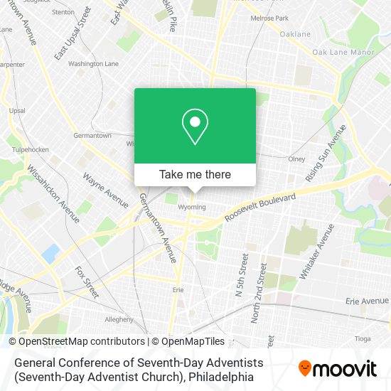 Mapa de General Conference of Seventh-Day Adventists (Seventh-Day Adventist Church)