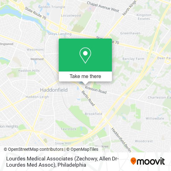 Mapa de Lourdes Medical Associates (Zechowy, Allen Dr-Lourdes Med Assoc)