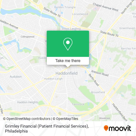 Mapa de Grimley Financial (Patient Financial Services)