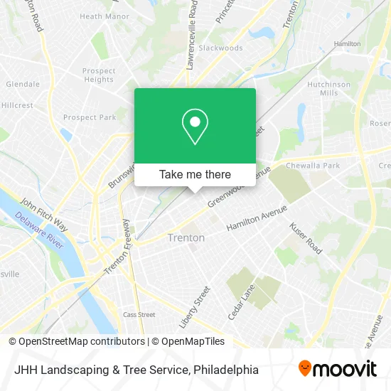 JHH Landscaping & Tree Service map