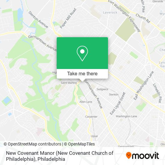Mapa de New Covenant Manor (New Covenant Church of Philadelphia)