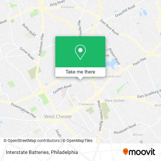 Interstate Batteries map