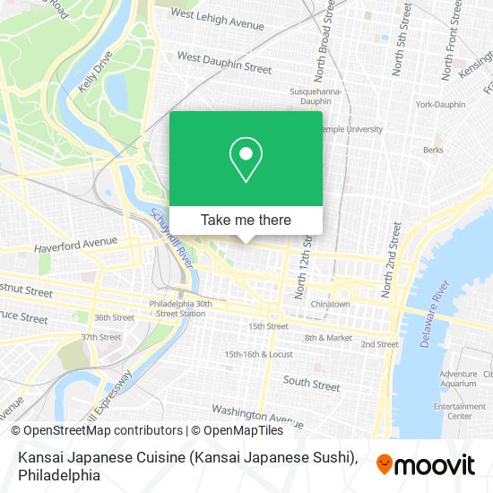 Mapa de Kansai Japanese Cuisine (Kansai Japanese Sushi)