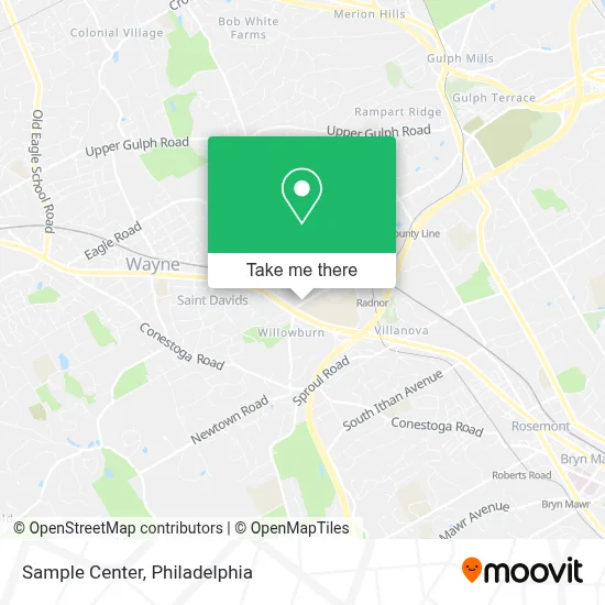 Sample Center map