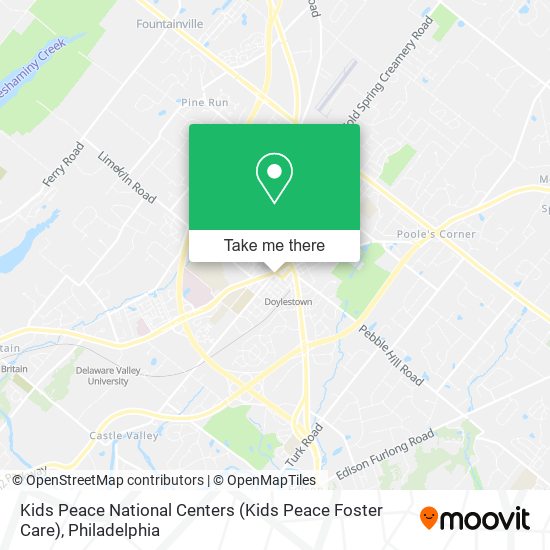 Mapa de Kids Peace National Centers (Kids Peace Foster Care)