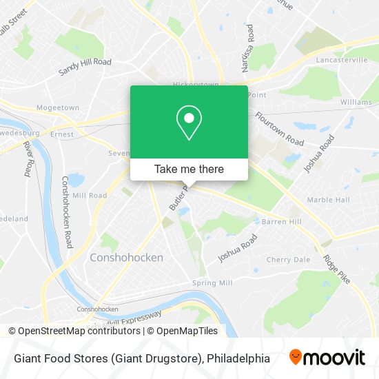 Giant Food Stores (Giant Drugstore) map