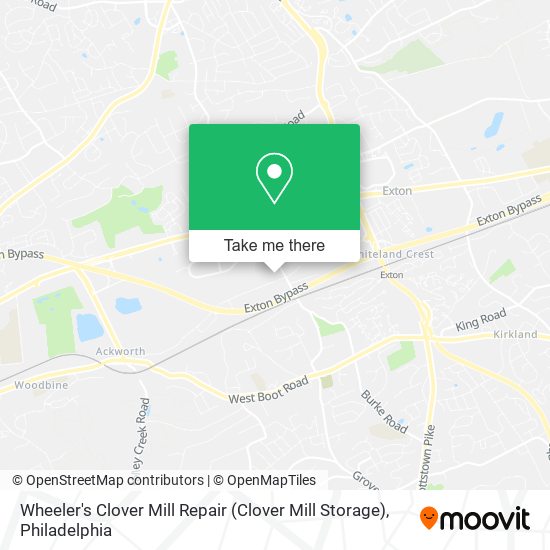 Wheeler's Clover Mill Repair (Clover Mill Storage) map