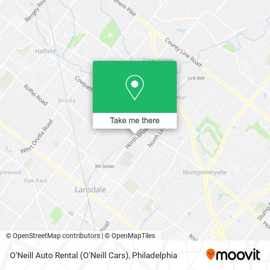 Mapa de O'Neill Auto Rental (O'Neill Cars)