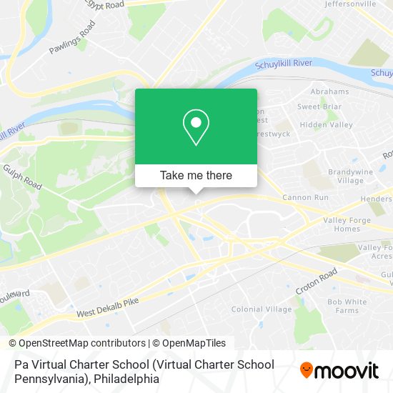 Pa Virtual Charter School map