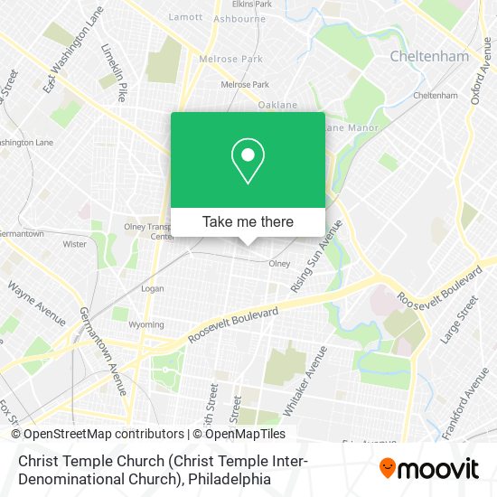 Mapa de Christ Temple Church (Christ Temple Inter-Denominational Church)