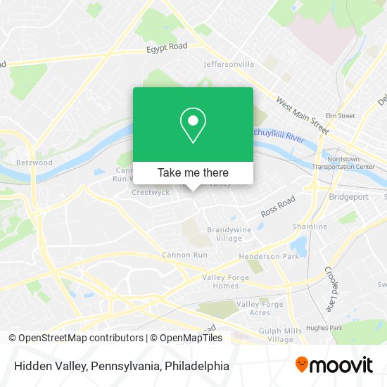 Mapa de Hidden Valley, Pennsylvania