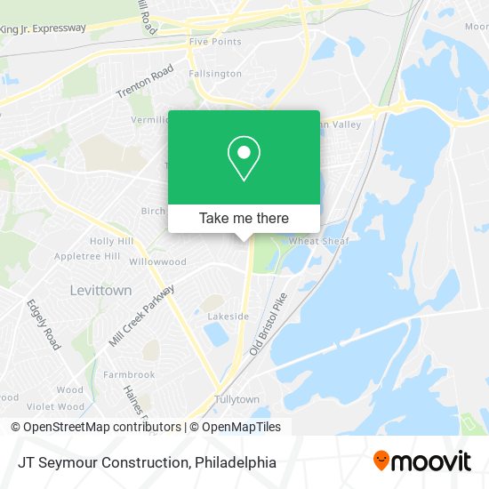 JT Seymour Construction map