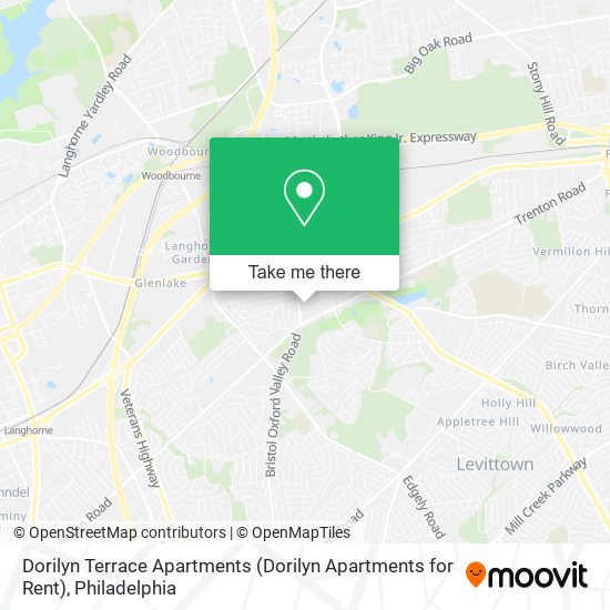 Mapa de Dorilyn Terrace Apartments (Dorilyn Apartments for Rent)