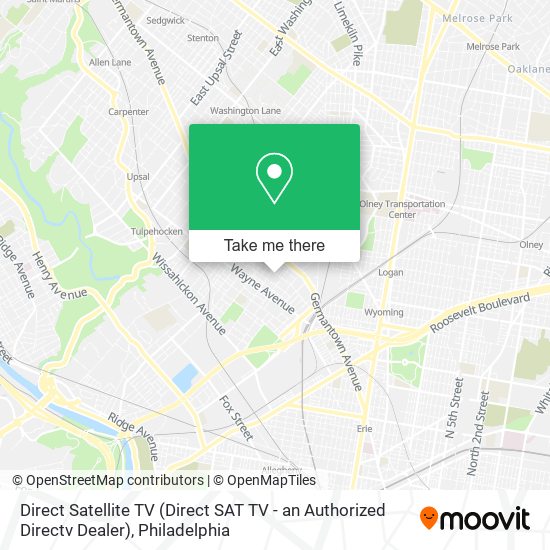 Mapa de Direct Satellite TV (Direct SAT TV - an Authorized Directv Dealer)