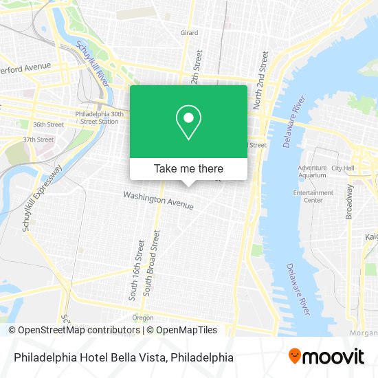 Philadelphia Hotel Bella Vista map