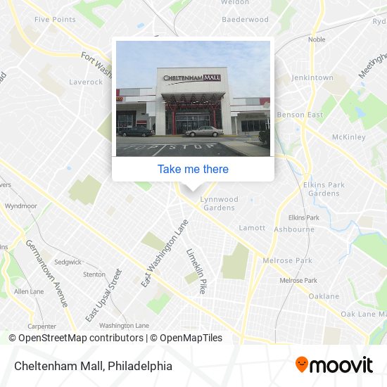 Mapa de Cheltenham Mall