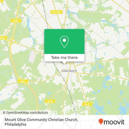 Mount Olive Community Christian Church map