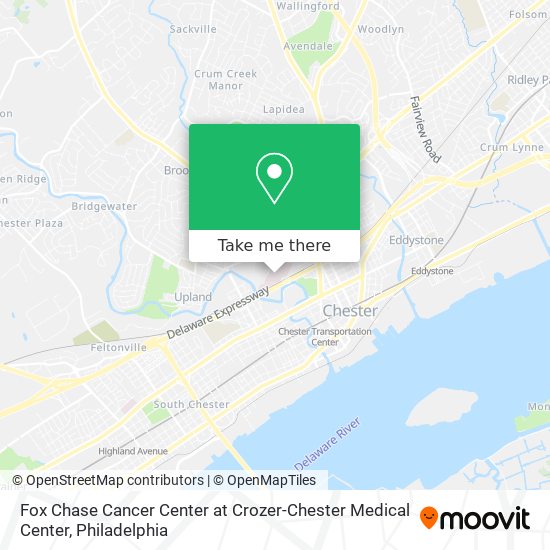 Fox Chase Cancer Center at Crozer-Chester Medical Center map