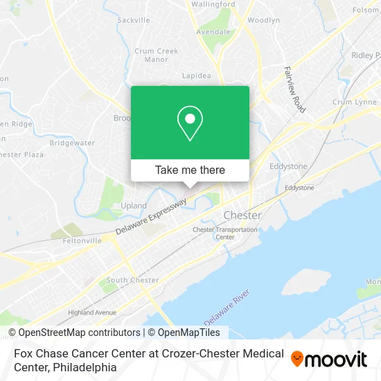 Fox Chase Cancer Center at Crozer-Chester Medical Center map