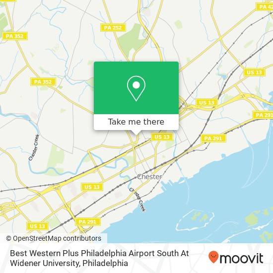 Best Western Plus Philadelphia Airport South At Widener University map