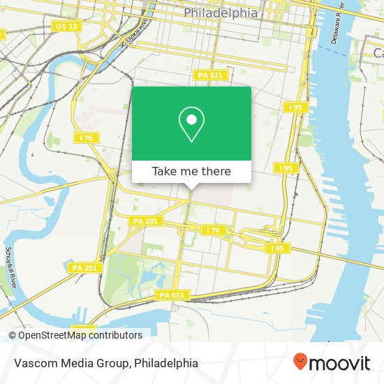 Mapa de Vascom Media Group