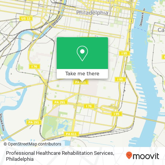 Mapa de Professional Healthcare Rehabilitation Services