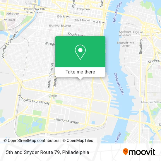 Mapa de 5th and Snyder Route 79