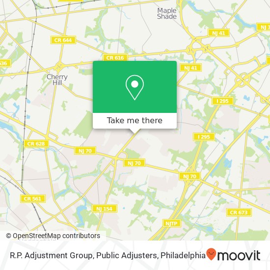 R.P. Adjustment Group, Public Adjusters map