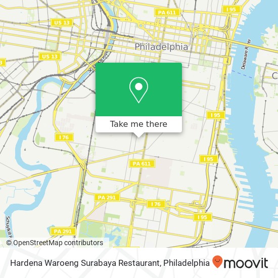 Hardena Waroeng Surabaya Restaurant map