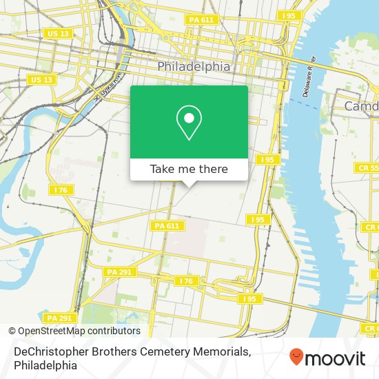 DeChristopher Brothers Cemetery Memorials map