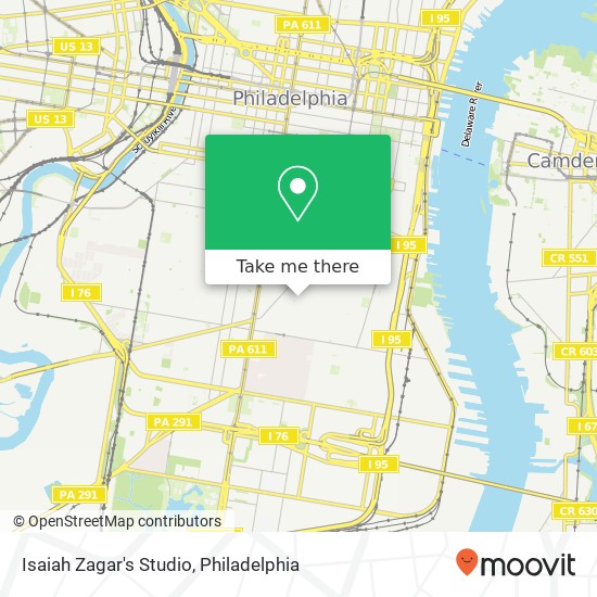Isaiah Zagar's Studio map