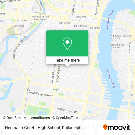Neumann-Goretti High School map