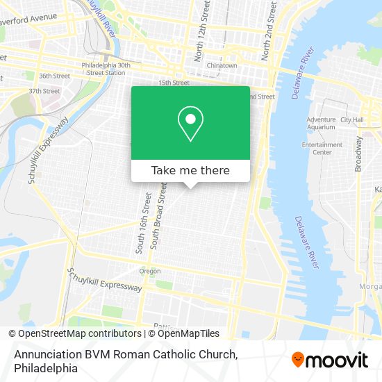 Annunciation BVM Roman Catholic Church map