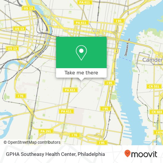 Mapa de GPHA Southeasy Health Center