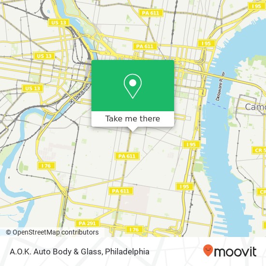 A.O.K. Auto Body & Glass map