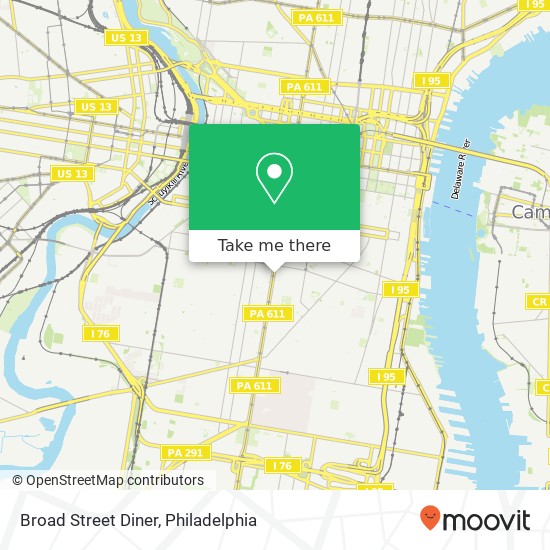 Broad Street Diner map