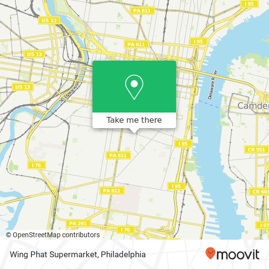 Mapa de Wing Phat Supermarket