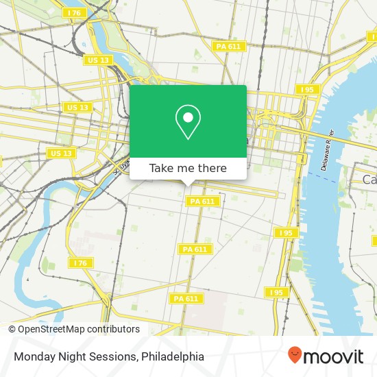 Mapa de Monday Night Sessions