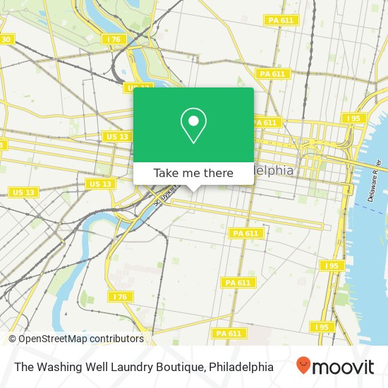 The Washing Well Laundry Boutique map