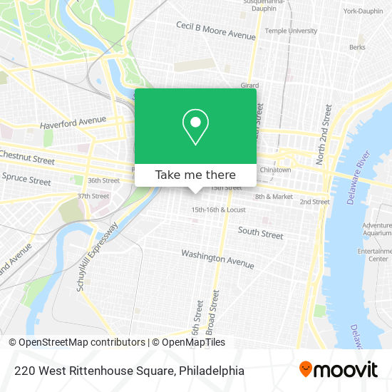Mapa de 220 West Rittenhouse Square