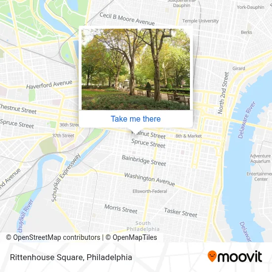 Rittenhouse Square map