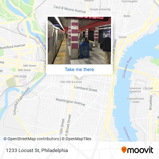1233 Locust St map