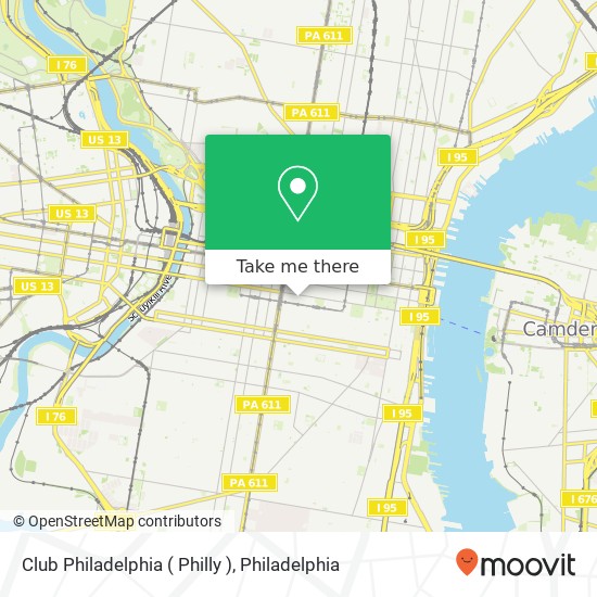 Club Philadelphia ( Philly ) map