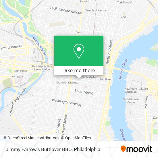Mapa de Jimmy Farrow's Buttlover BBQ