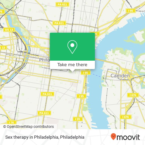 Sex therapy in Philadelphia map