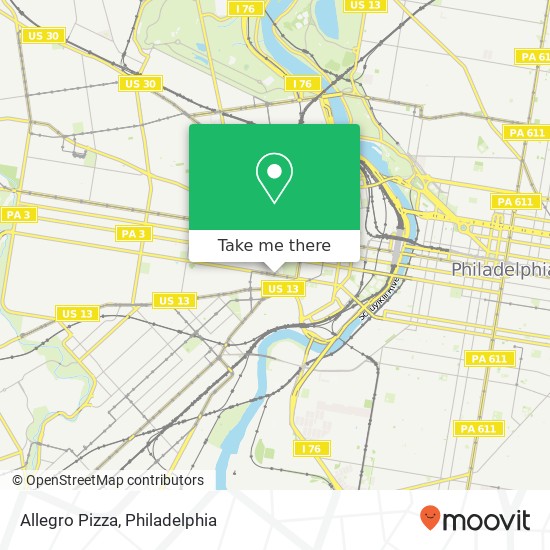 Allegro Pizza map