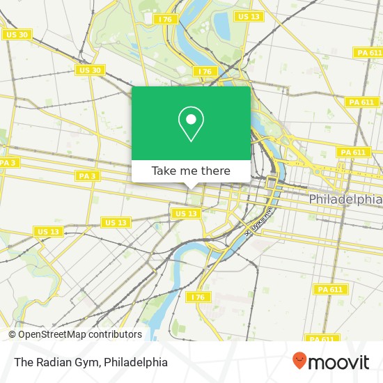 The Radian Gym map