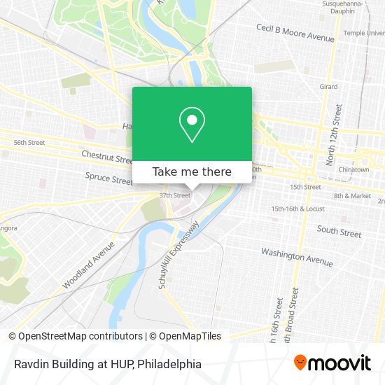 Ravdin Building at HUP map